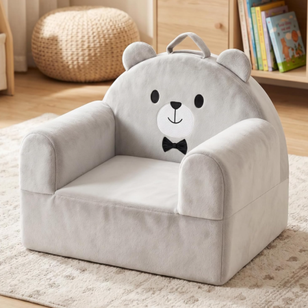 Crystal Velvet Bear Removable and Washable Children's Sofa
